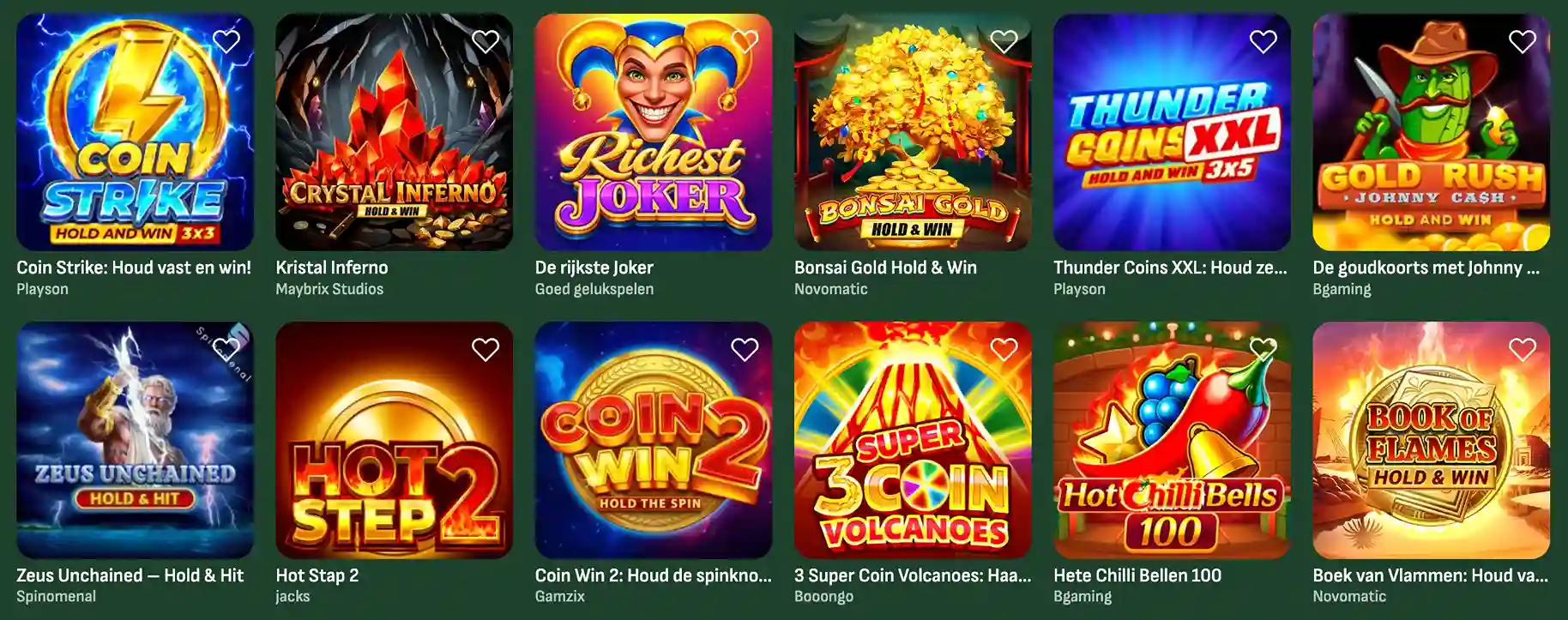 Online gokkasten en video slots bij BetSixty Casino